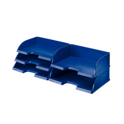 Bandejas Leitz Plus STANDARD de acceso apaisado, azul