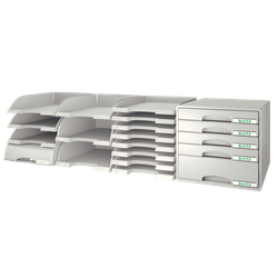 Bandejas Leitz Plus STANDARD. Opacas. Formato vertical, gris