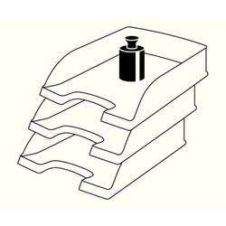 Bandejas Leitz Plus STANDARD. Opacas. Formato vertical, gris