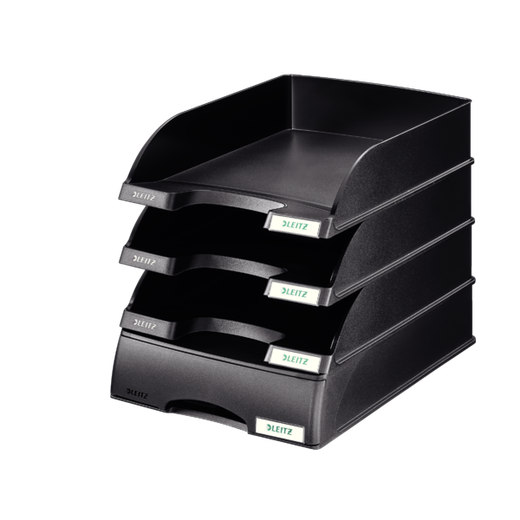 Bandejas Leitz Plus STANDARD. Opacas. Formato vertical, negro