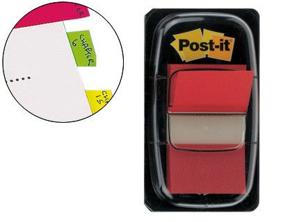 Banderitas Separadoras 680-1 Rojas -Dispensador de 50