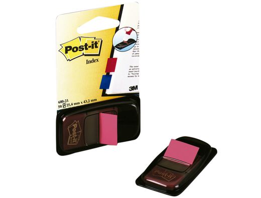 Banderitas Separadoras 680-21 Rosa Brillo Dispensador de 50
