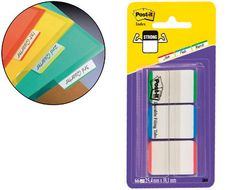 Banderitas Separadoras Post-Index Verde Rojo y Azul Dispensador Funda 3X22