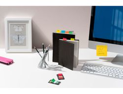 Banderitas separadoras post-it pequeńa 11,9x43,2 mm dispensador 60 hojas+40 hojas gratis 5 colores surtidos