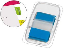 Banderitas Separadoras Q-Connect Azules Dispensador de 50