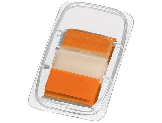 Banderitas Separadoras Q-Connect Naranjas Dispensadorde 50