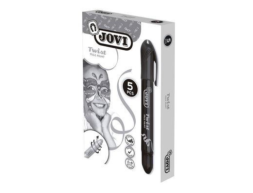 Barra de Maquillaje Jovi Twist Make-Up Negro Caja de 5 Unidades