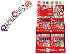 Barra de maquillaje playcolor make up basic expositor de 24 unidades colores surtidos