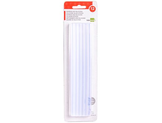 Barras termofusible liderpapel 7 mm de diametro x 200 mm de alto blister de 12 unidades