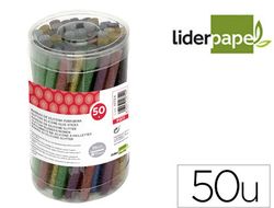 Barras termofusible liderpapel de 7 mm de diametro x 100 mm de alto purpurina caja de 50 unidades