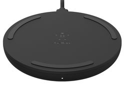 Base de carga inalambrica belkin wia001vfbk boost charge 10w + cargador qc 3.0 24w color negro
