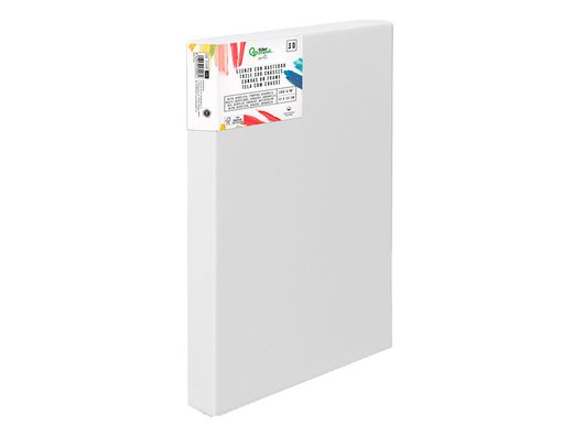 Bastidor 3d extragrueso liderpapel 12p grapado parte trasera algodon 100% 46x61 cm gramaje 380g/m2 certificado