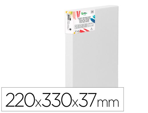 Bastidor 3d extragrueso liderpapel 4p grapado parte trasera algodon 100% 22x33 cm gramaje 380g/m2 certificado
