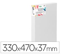 Bastidor 3d extragrueso liderpapel 6f grapado parte trasera algodon 100% 33x41 cm gramaje 380g/m2 certificado