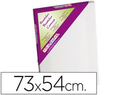 Bastidor Lidercolor 20P Lienzo Grapado Lateral Algodon 100% Marco Pawlonia 1,8X3,8 cm Bordes Madera 73X54 Cm