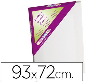 Bastidor Lidercolor 30F Lienzo Grapado Lateral Algodon 100% Marco Pawlonia 1,8X3,8 cm Bordes Madera 93X72 Cm