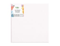 Bastidor liderpapel 1f lienzo grapado parte trasera algodon 100% bordes madera 15x15 cm gramaje 280g/m2 certificado