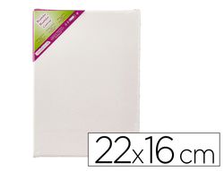 Bastidor liderpapel 1f lienzo grapado trasero algodon 100% 22x16 cm