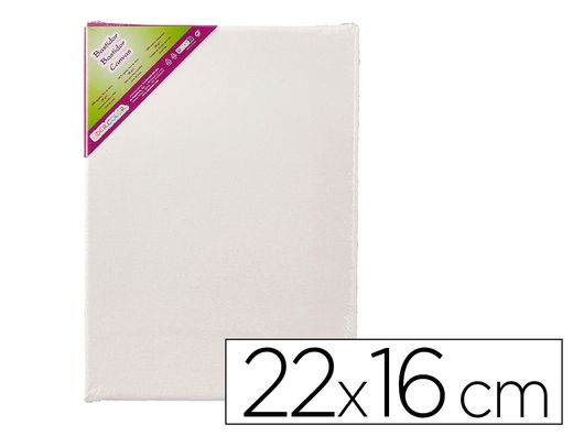 Bastidor liderpapel 1f lienzo grapado trasero algodon 100% 22x16 cm