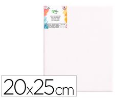 Bastidor liderpapel 3p lienzo grapado parte trasera algodon 100% bordes madera 20x25 cm gramaje 280g/m2 certificado