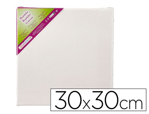 Bastidor liderpapel lienzo grapado trasero algodon 100% 30x30 cm