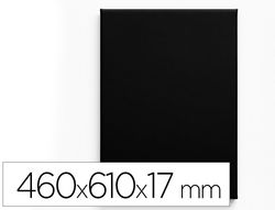 Bastidor negro liderpapel 12p lienzo grapado parte trasera algodon 100% 46x61 cm gramaje 320g/m2 certificado fsc