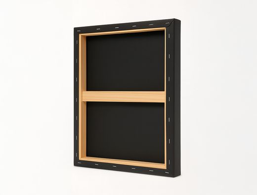 Bastidor negro liderpapel 6f lienzo grapado parte trasera algodon 100% 33x41 cm gramaje 320g/m2 certificado fsc