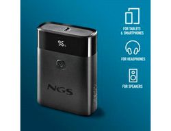 Bateria externa ngs para portatil carga rapida 22,5w 10000 mah 1xusb-c 1xusb-a