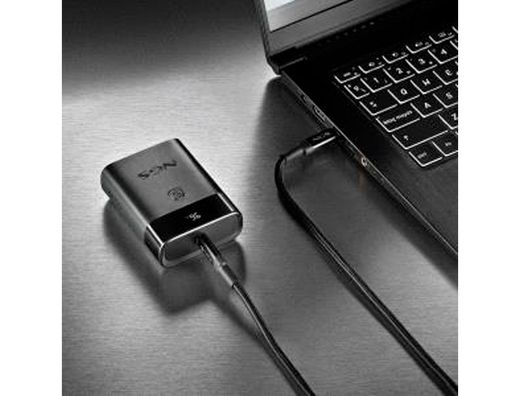 Bateria externa ngs para portatil carga rapida 22,5w 10000 mah 1xusb-c 1xusb-a