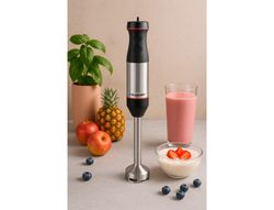 Batidora de mano blaupunkt 800w acero inoxidable control de velocidad boton turbo vaso 1l