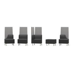 Be Soft Panel Auxiliar Trasero Para Sillon Lateral Derecho Naranja 60x133x5 cm