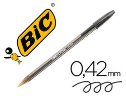 BIC Boligrafo Cristal Large Negro Trazo 0.6 mm.Diámetro de bola: 1.6 mm