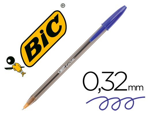 BIC Cristal Bolígrafo Azul punta media