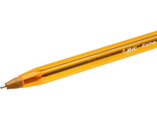 BIC Cristal Boligrafo Fine Cuerpo naranja Trazo 0.3 mm color negro