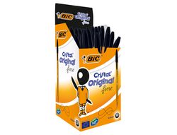BIC Cristal Boligrafo Fine Cuerpo naranja Trazo 0.3 mm color negro