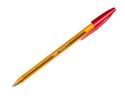 BIC Cristal Boligrafo Fine Cuerpo naranja Trazo 0.3 mm color rojo