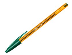 BIC Cristal Boligrafo Fine Cuerpo naranja Trazo 0.3 mm color Verde