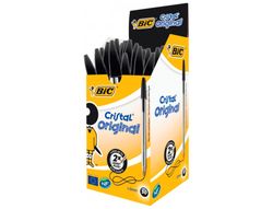 BIC Cristal Bolígrafo Negro punta media