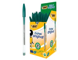 BIC Cristal Bolígrafo Verde punta media
