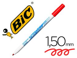 BIC VELLEDA Marcador pizarra blanca 1721 Trazo 1 mm Punta conica Base de alcohol Rojo 841840