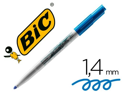 BIC VELLEDA Marcador pizarra blanca 1741 Trazo 1,5 mm Punta conica Azul 1199174106
