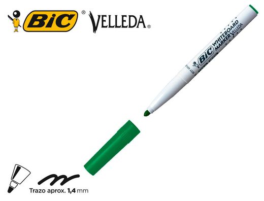 BIC VELLEDA Marcador pizarra blanca 1741 Trazo 1,5 mm Punta conica Verde 1199174102