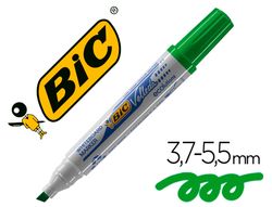 BIC VELLEDA Marcador pizarra blanca 1751 Trazo 3 - 5,5 mm Punta biselada Verde 904949