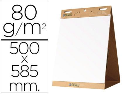 Bloc congreso bi-office liso autoadhesivo sobremesa 500 x 585 mm papel de 80g/m