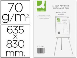 Bloc congreso q-connect papel autoadhesivo 70 grs 635x830