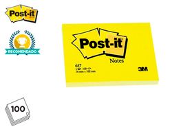 Bloc De Notas Adhesivas Quita Y Pon Post-It 50X38 Mm Con 100Hojas 653E