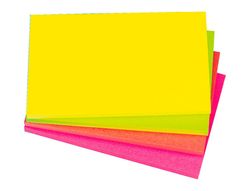 Bloc de Notas Adhesivas Quita y Pon Q-Connect 125X75 mm con 80 Hojas Fluorescentes Pack de 12 -Surtidas en 4 Colores