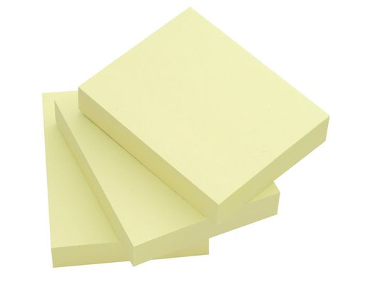 Bloc de Notas Adhesivas Quita y Pon Q-Connect 50X75 mm con 100 Hojas