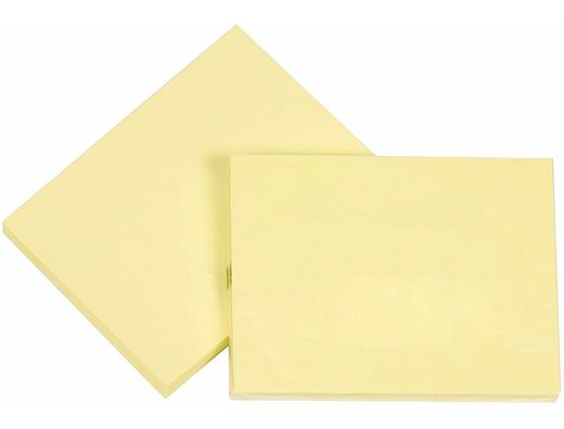 Bloc de Notas Adhesivas Quita y Pon Q-Connect 75X100 mm con 100 Hojas