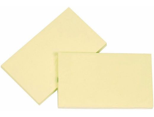 Bloc de Notas Adhesivas Quita y Pon Q-Connect 75X125 mm con 100 Hojas